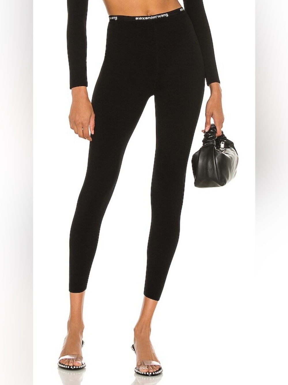 Alexander Wang Logo High Waist Leggings